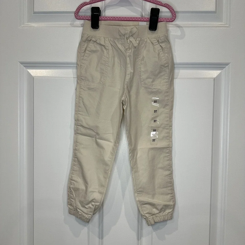 The Children's Place Kids Beige Jogger Pants Casual Comfort Size 3T